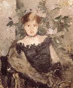 Berthe Morisot The woman in the black oil painting
